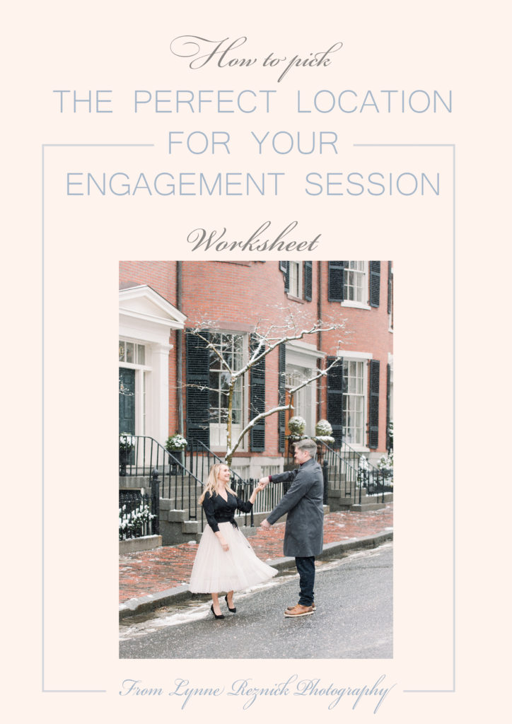 How To Pick The Perfect Engagement Session Location Worksheet 