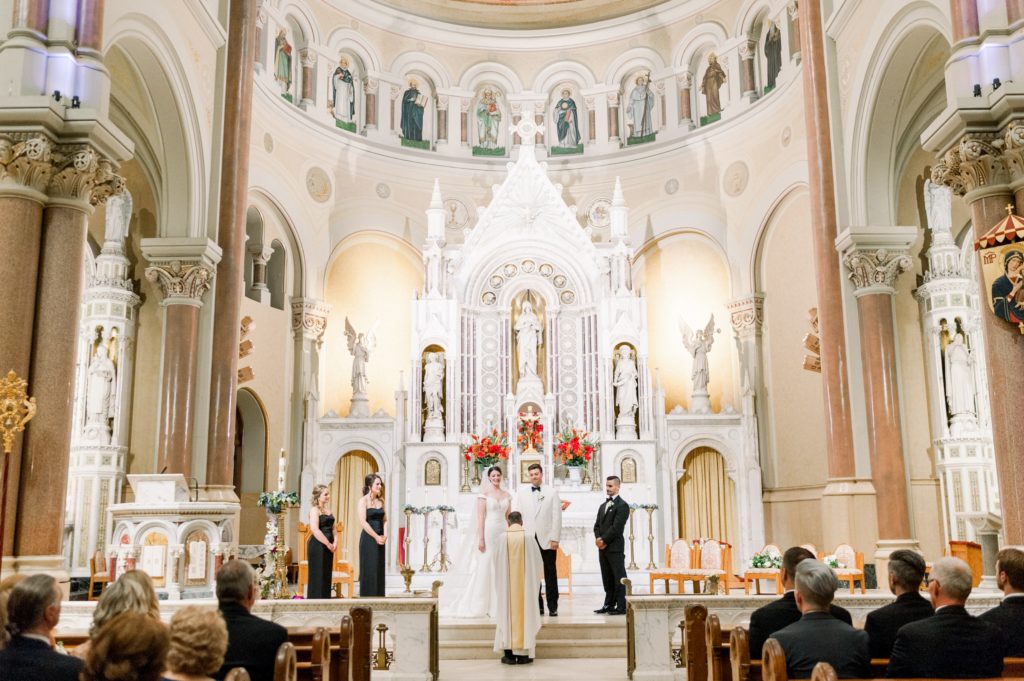 Boston wedding ceremony at Boston's Basilica