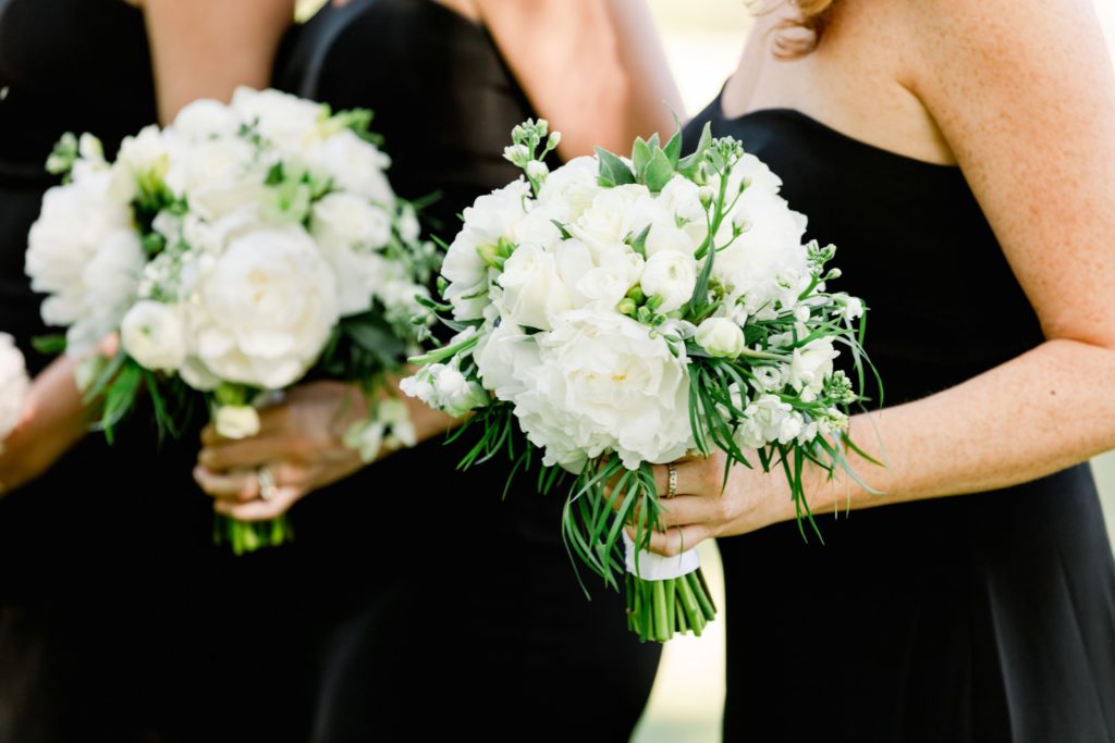 Bridal bouquet whites and greenery