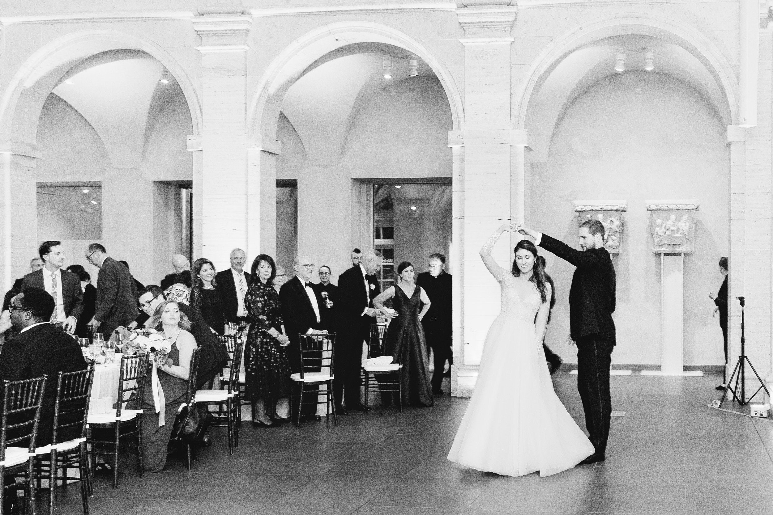 Boston wedding at Harvard Art Museum - first dance