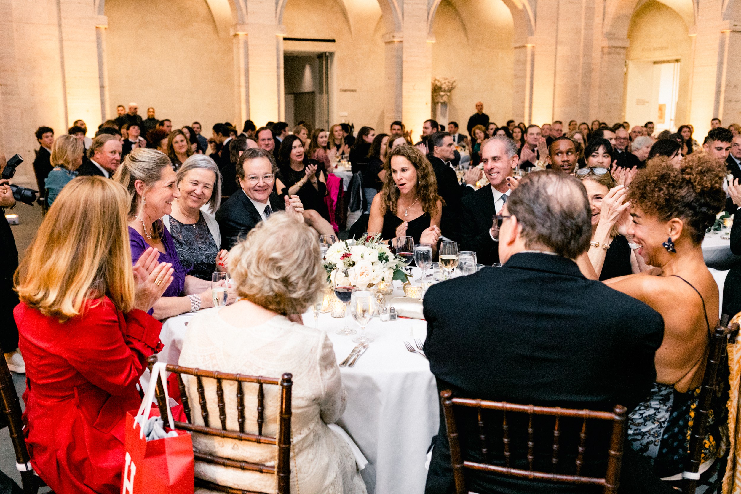 Harvard Art Museum Wedding Reception - toasts to the bride and groom