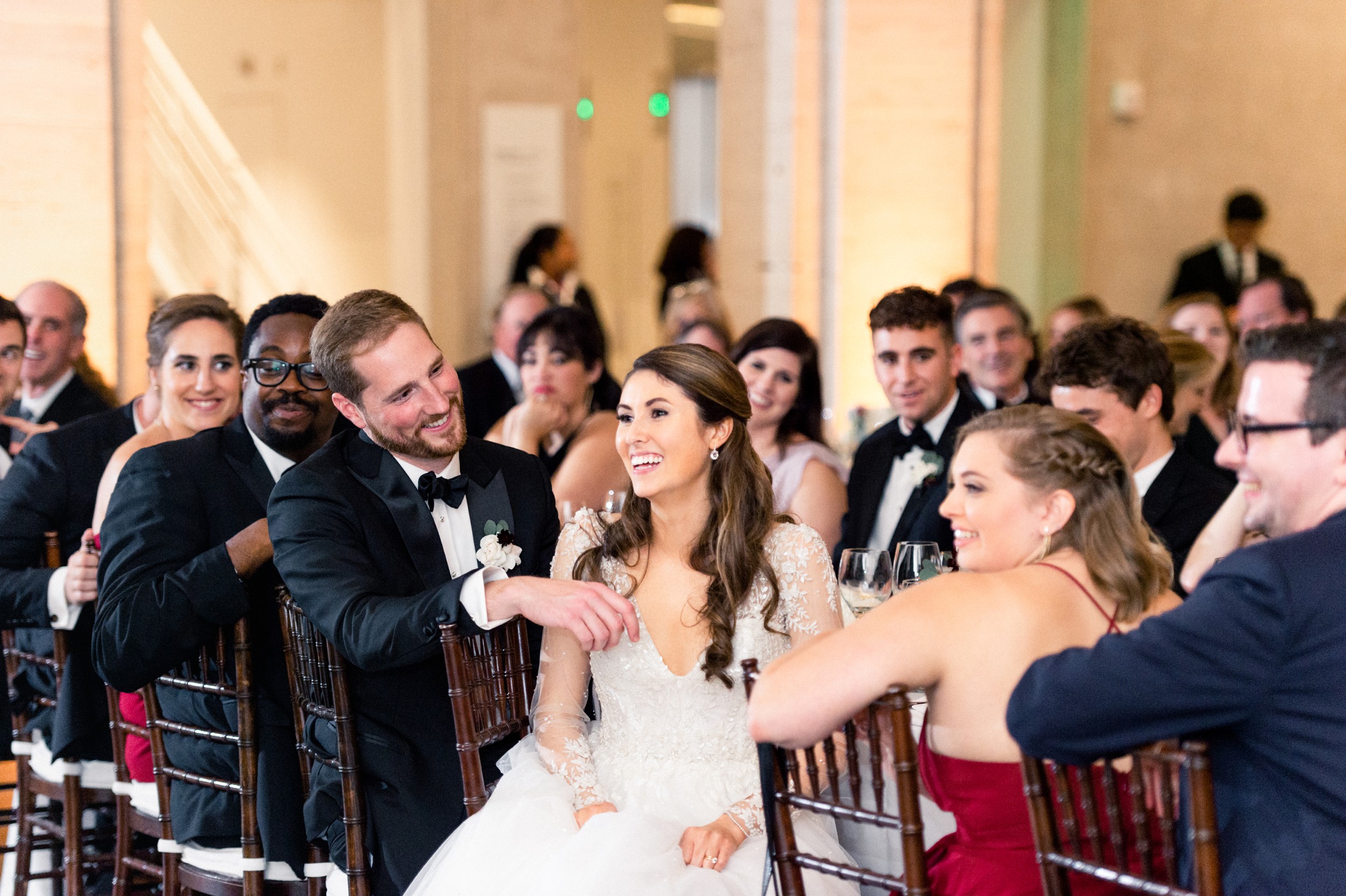 Harvard Art Museum Wedding Reception - toasts to the bride and groom