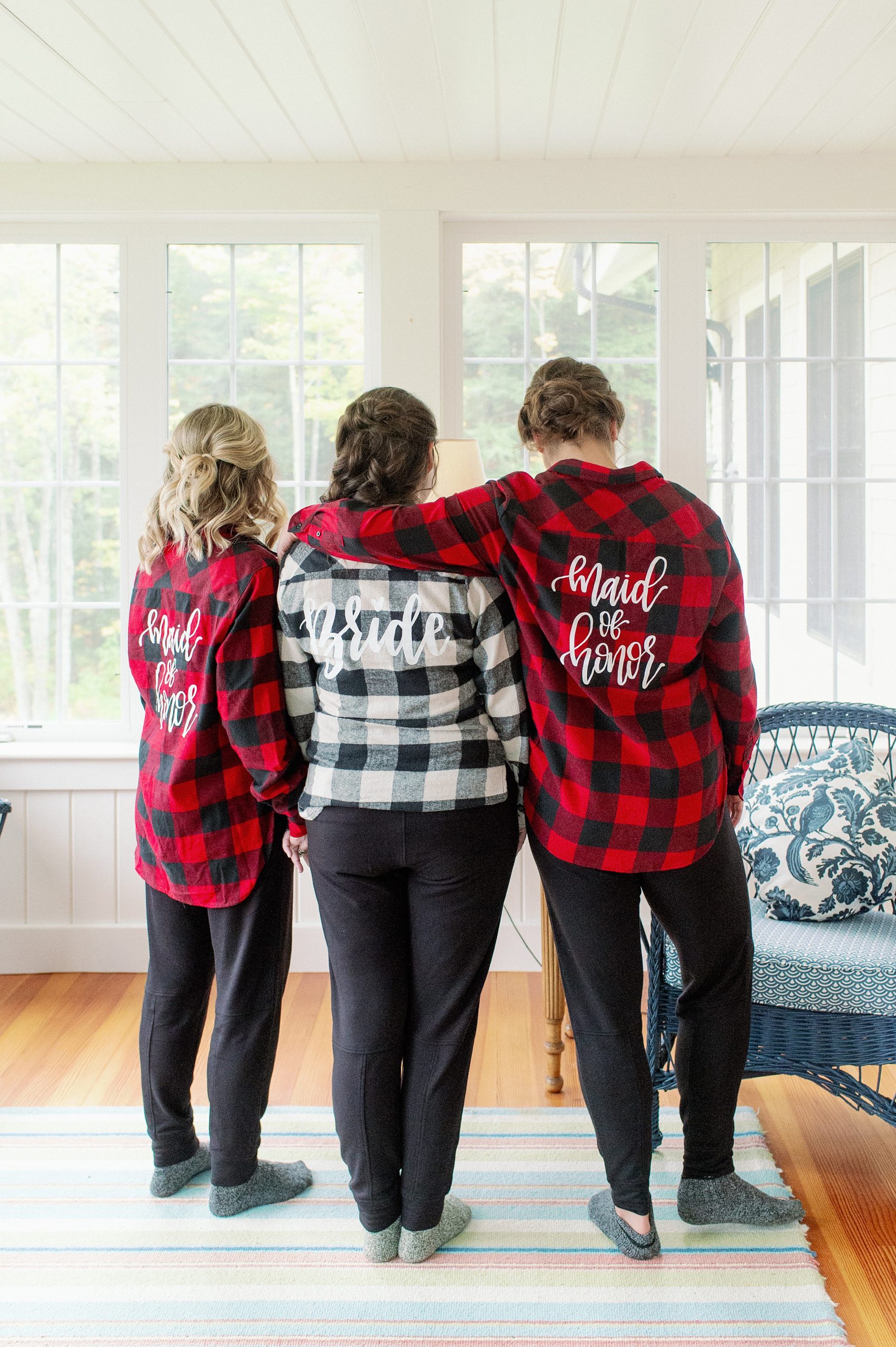 flannel bridesmaids shirts for bridesmaid gifts