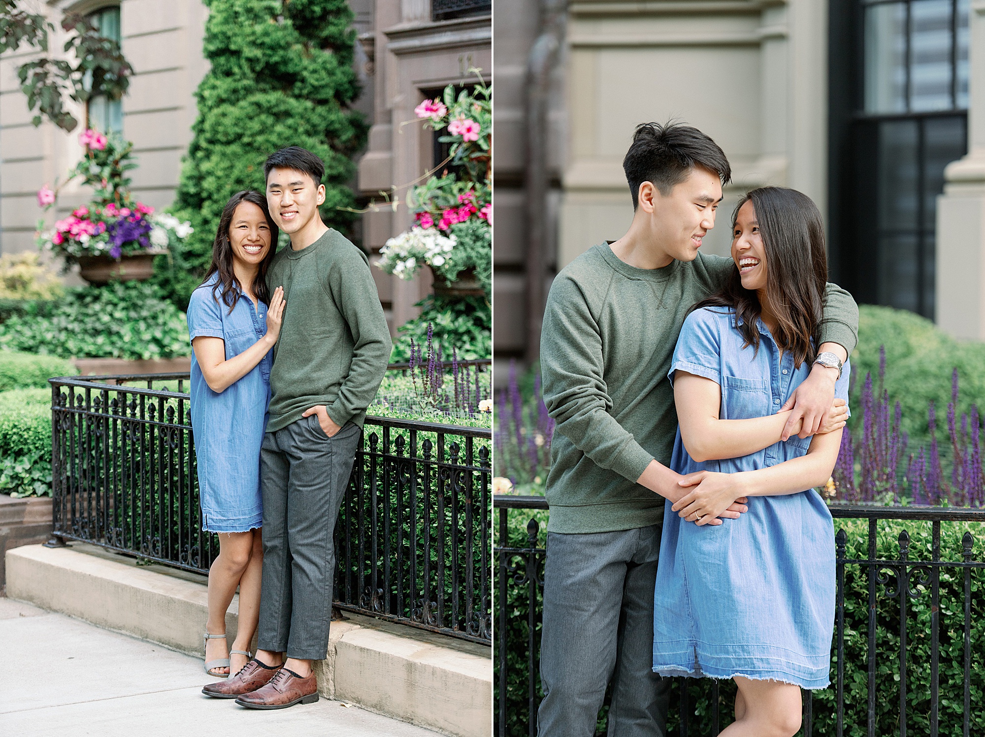 Comm Ave Mall Engagement Session sunrise Boston by Lynne Reznick Photography