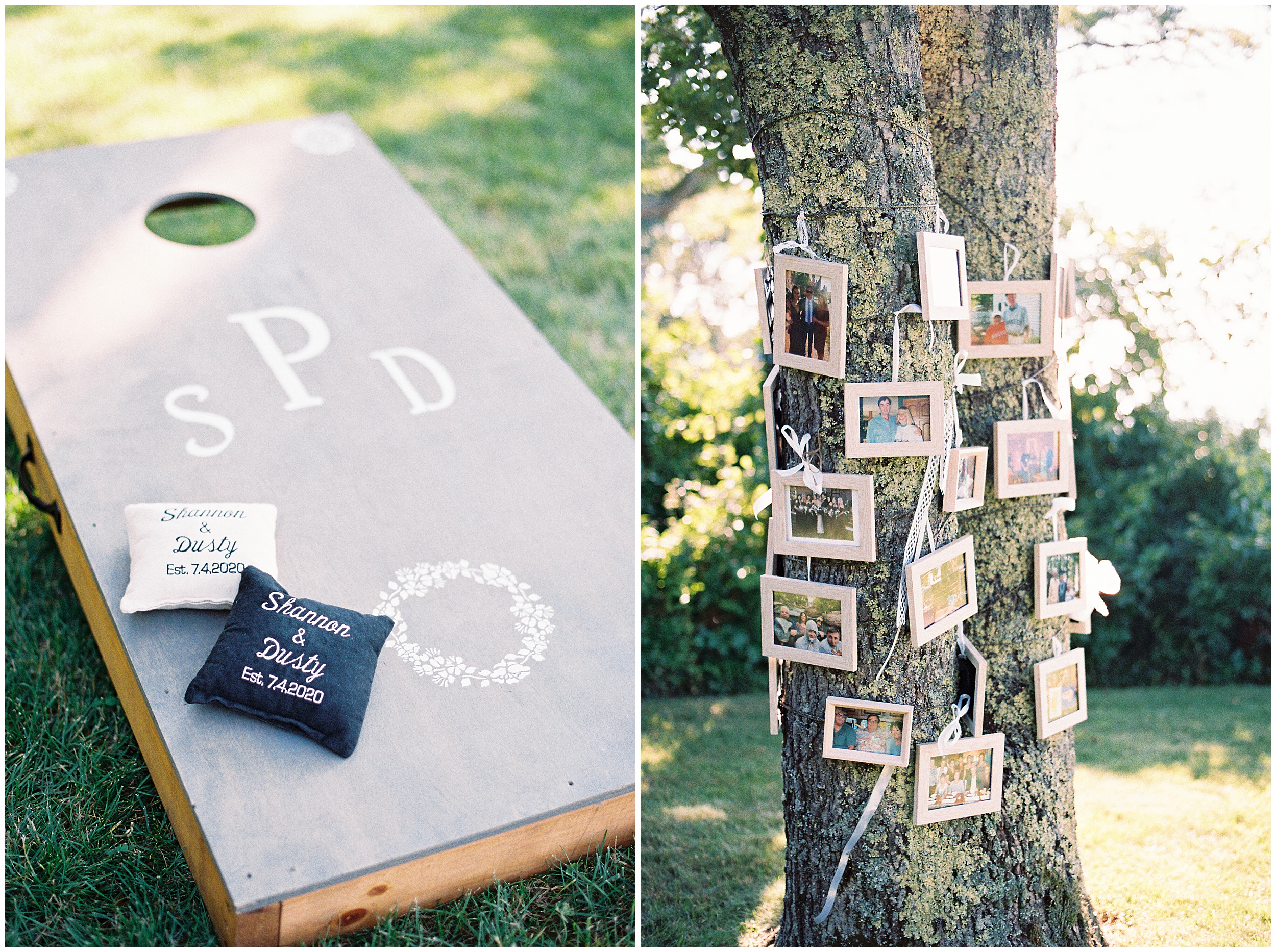 personal wedding decor for backyard micro wedding