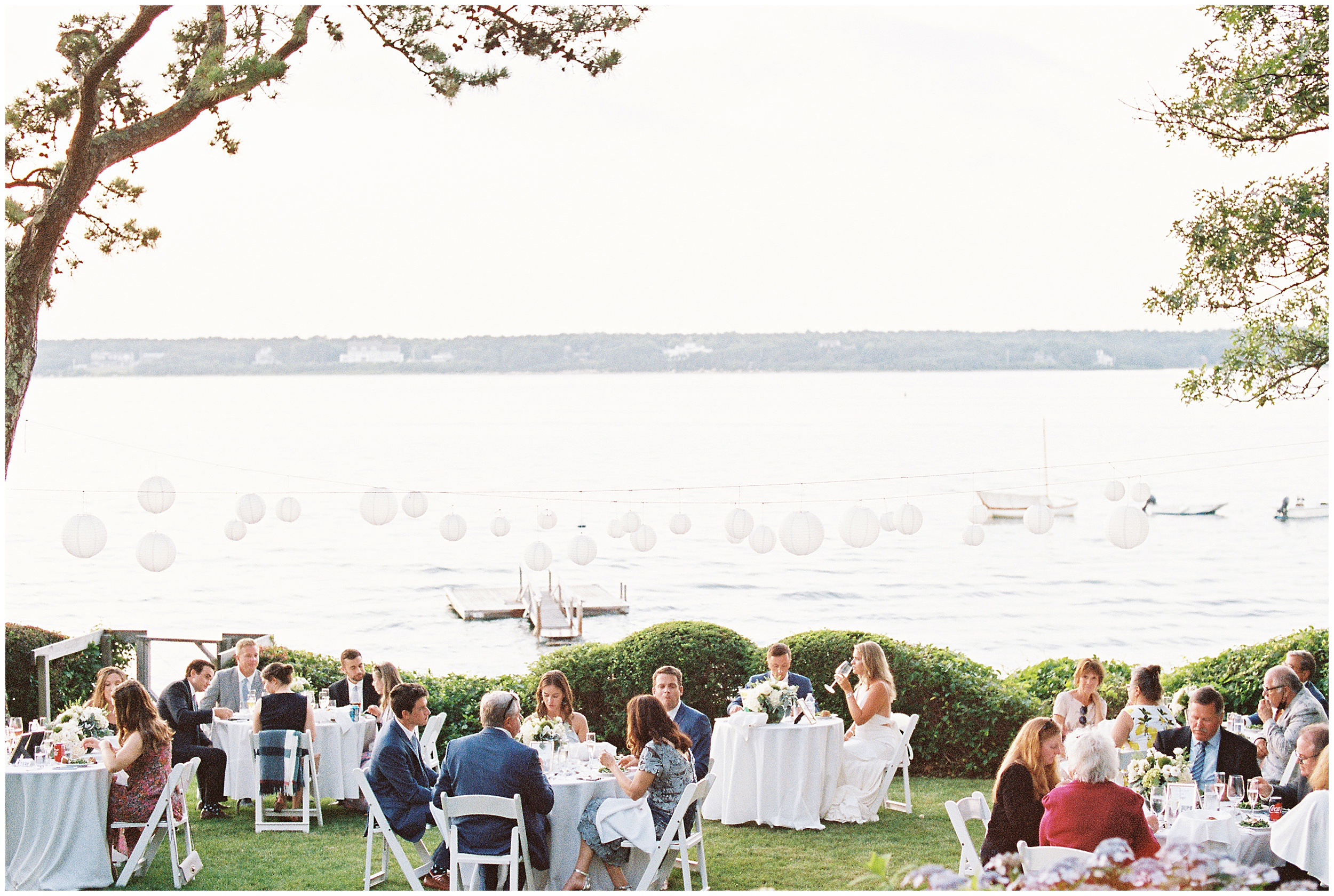backyard wedding reception on Cape Cod