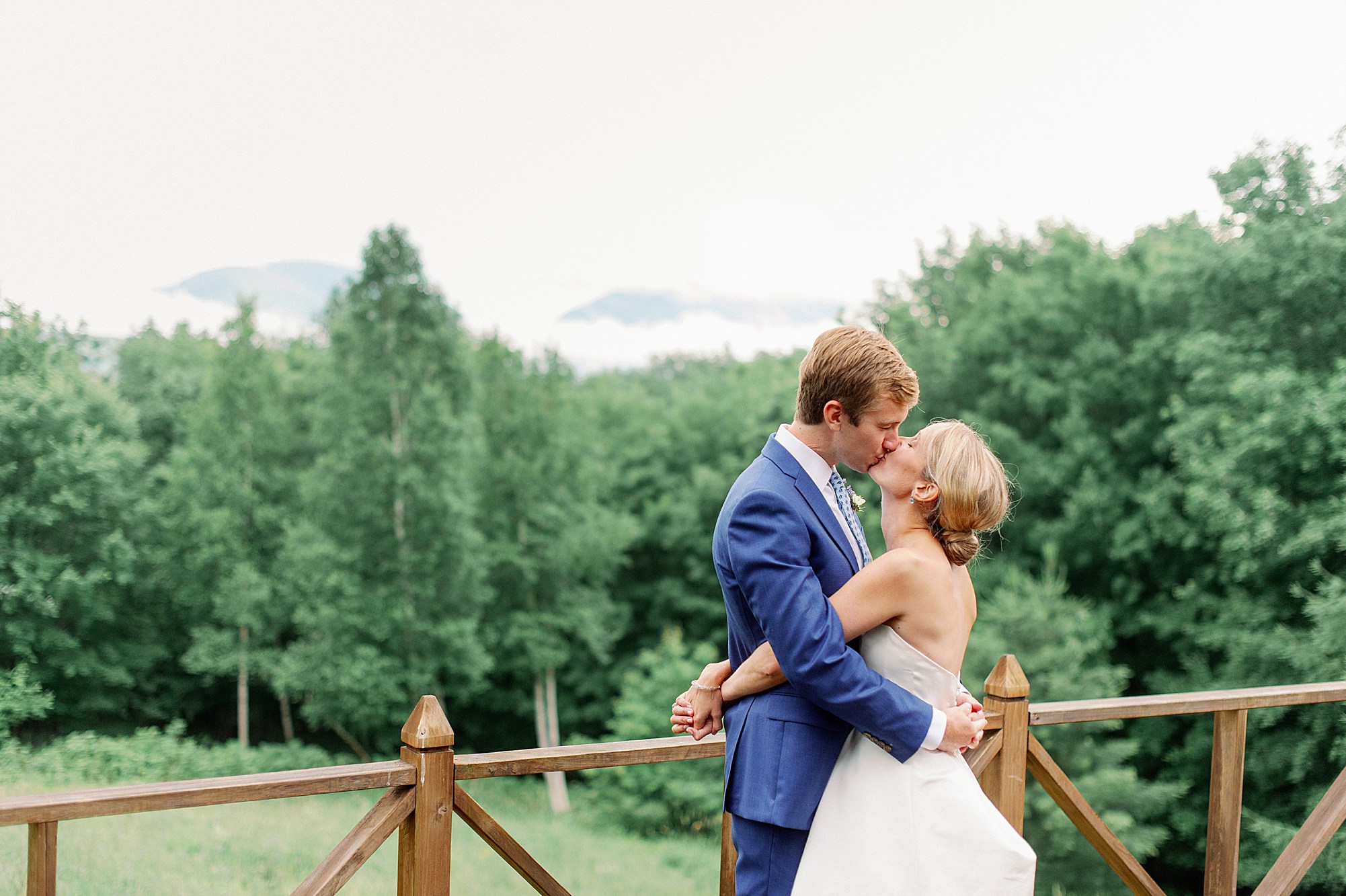 Catskills micro wedding couples portraits with mountains in the background