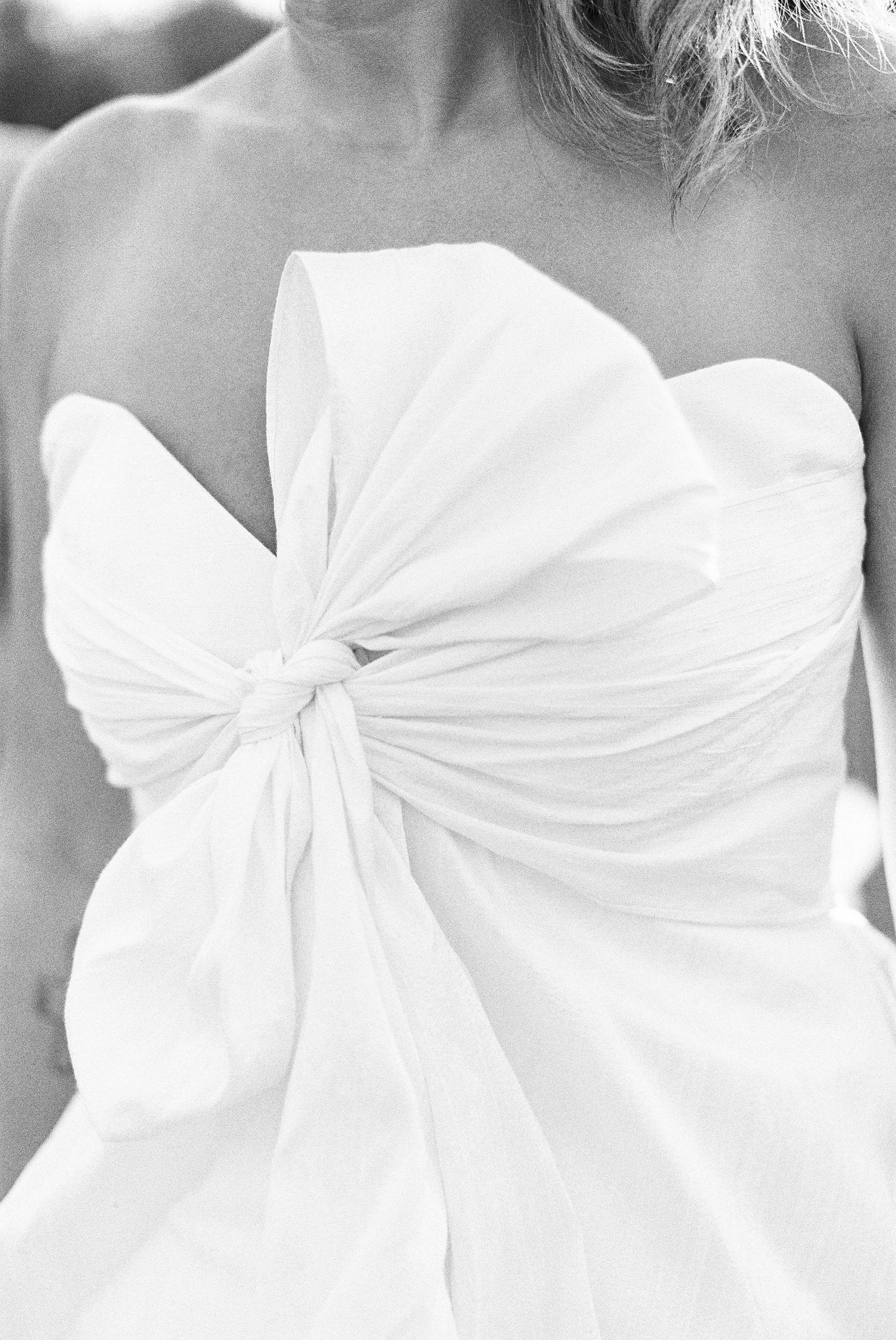 black and white wedding gown detail upstate NY wedding