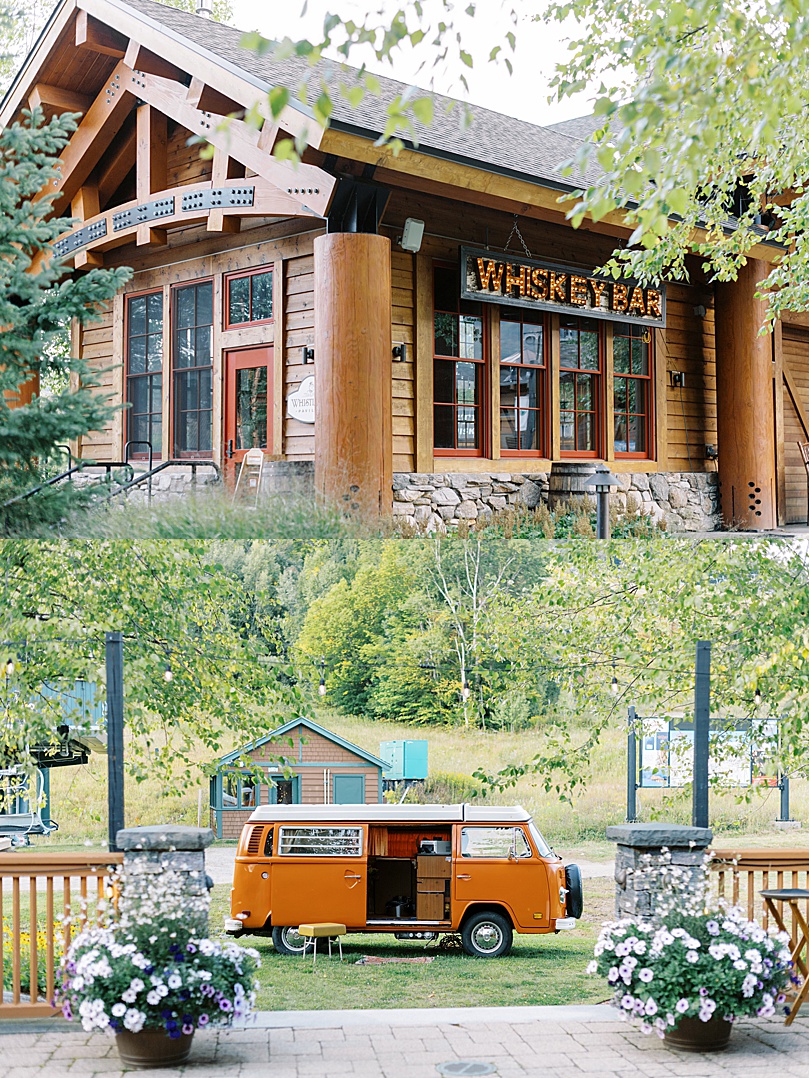 old camper van for Photo Booth at event before wedding