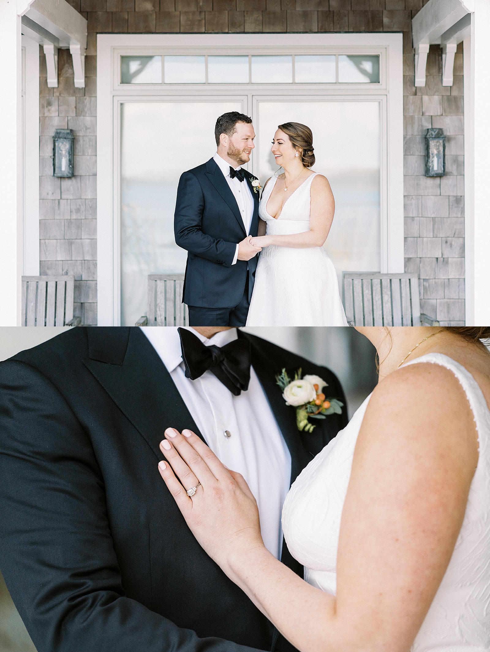 Bride and groom embracing after their first look by a New York Photographer