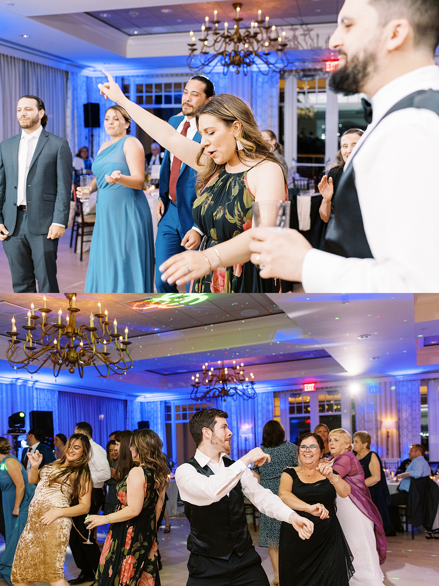 Guests dancing at reception at Beauport Hotel