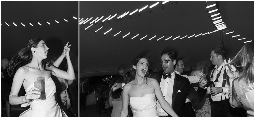 direct flash dance photos at spring wedding in the Catskills NY
