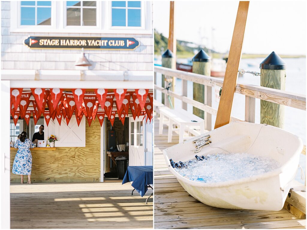stage harbor yacht club wedding welcome details