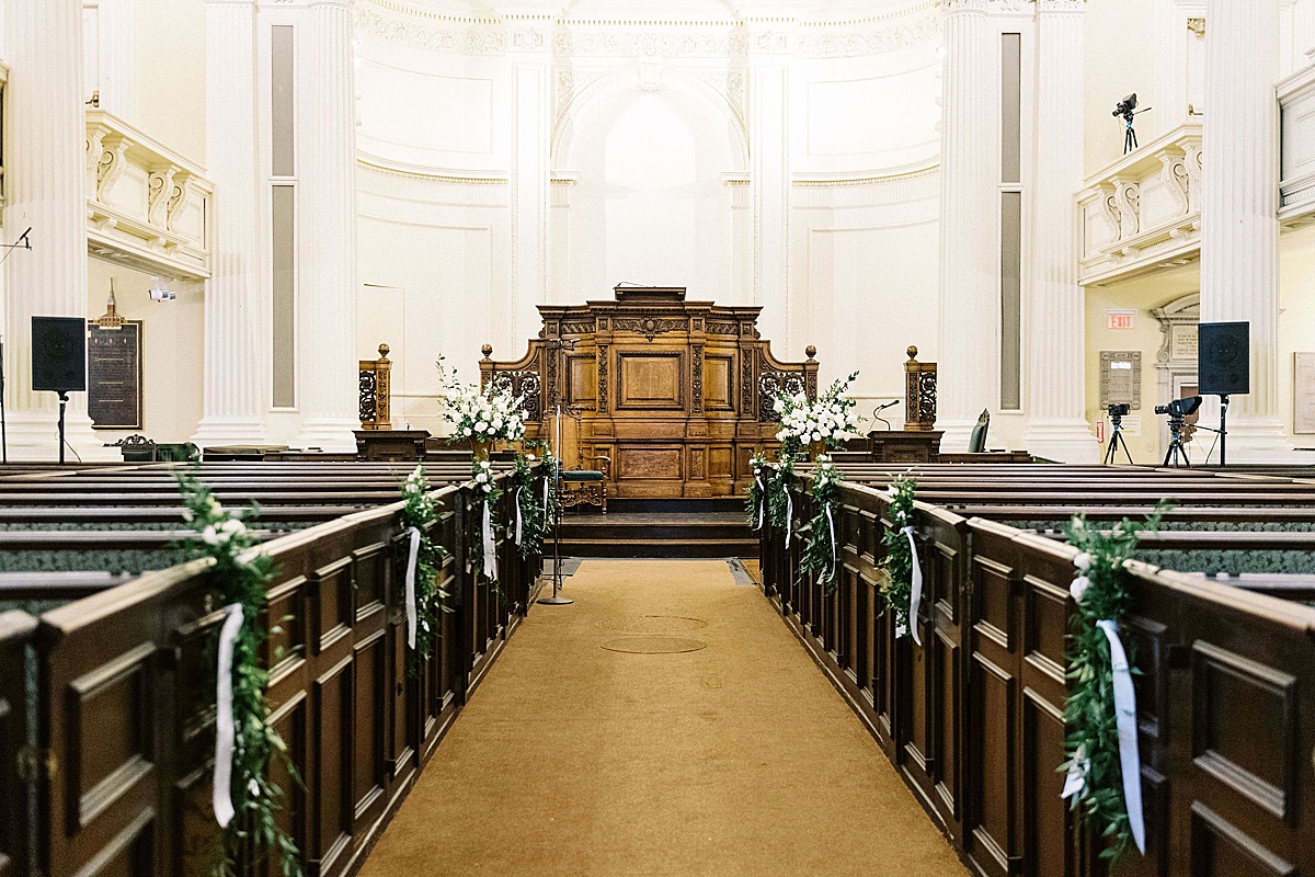 church ceremony captured by Boston wedding photographer 