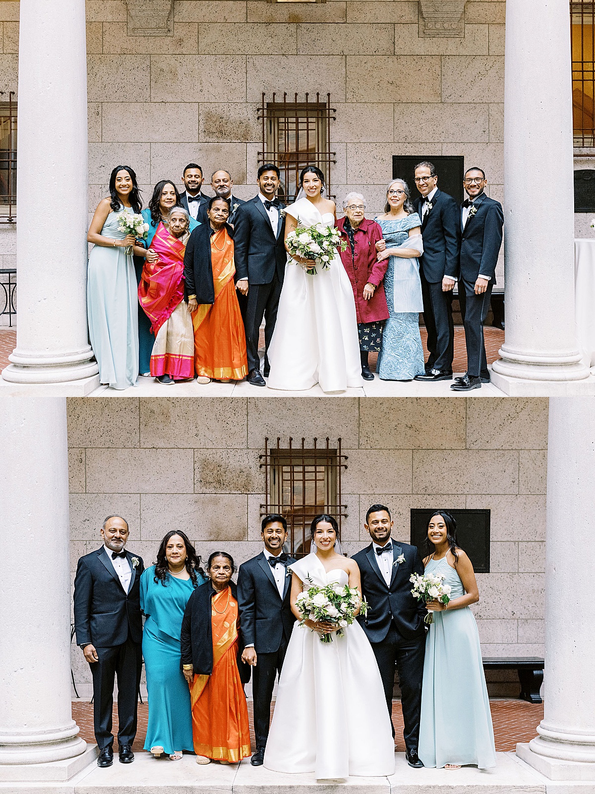 family photos with bride and groom Boston Wedding Photographer 
