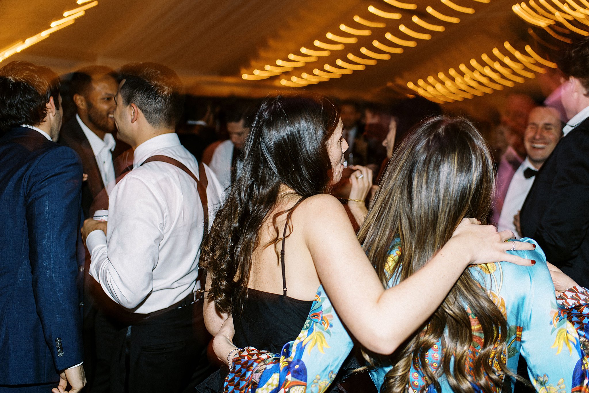 guests dance by NYC wedding photographer 