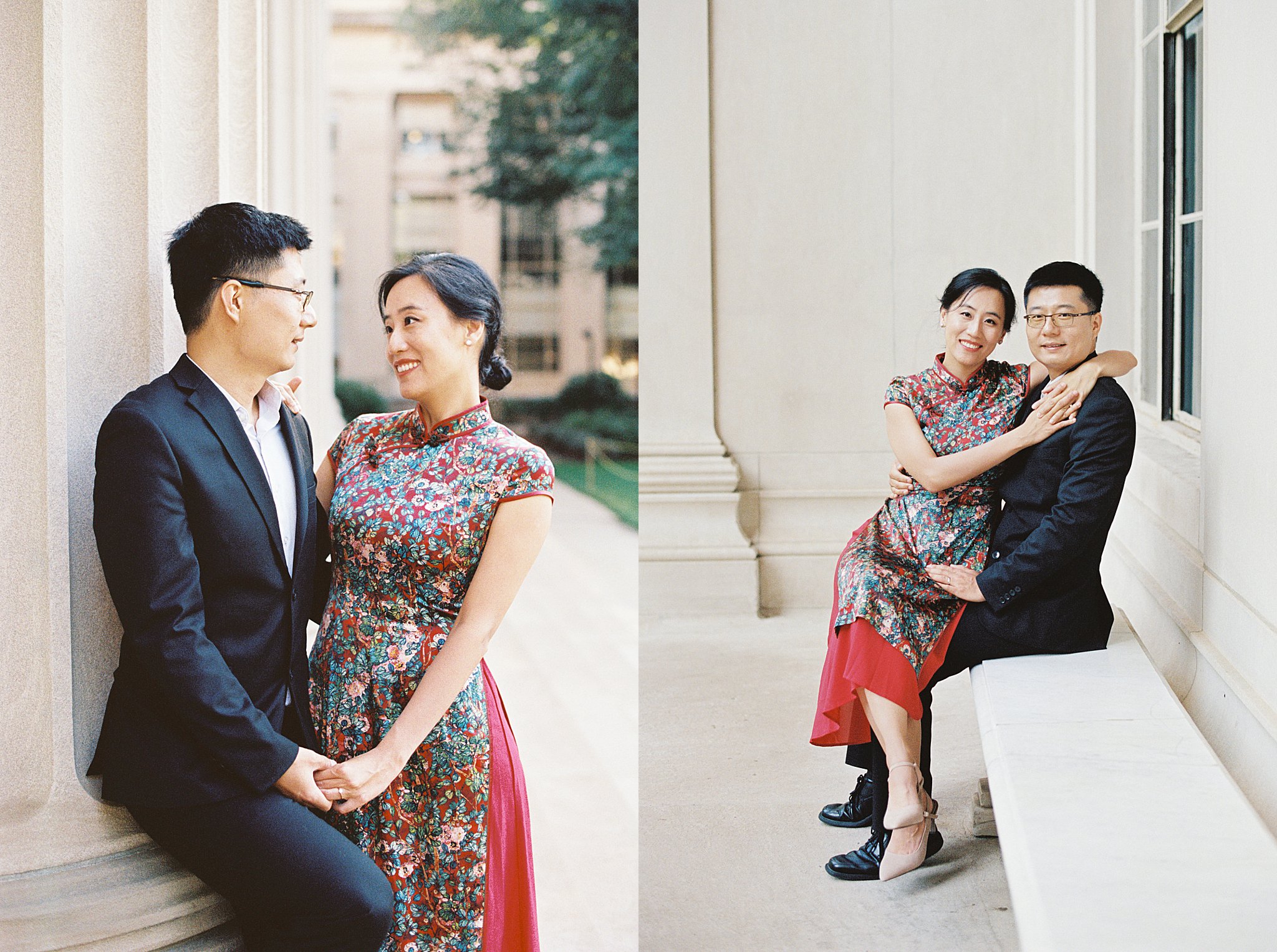 wife sits in husband's lap by Lynne Reznick Photography