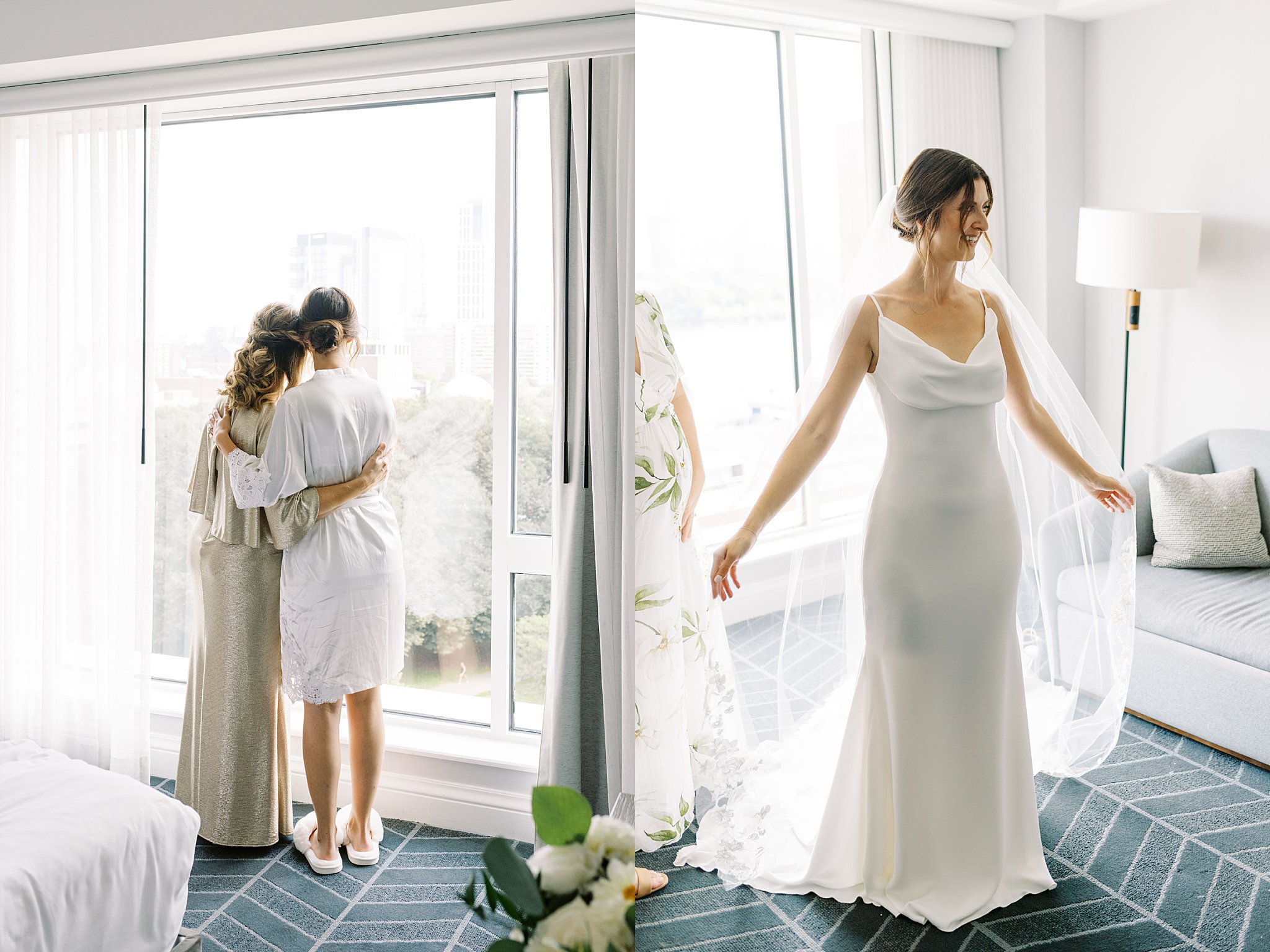 mother and daughter hug by Lynne Reznick Photography