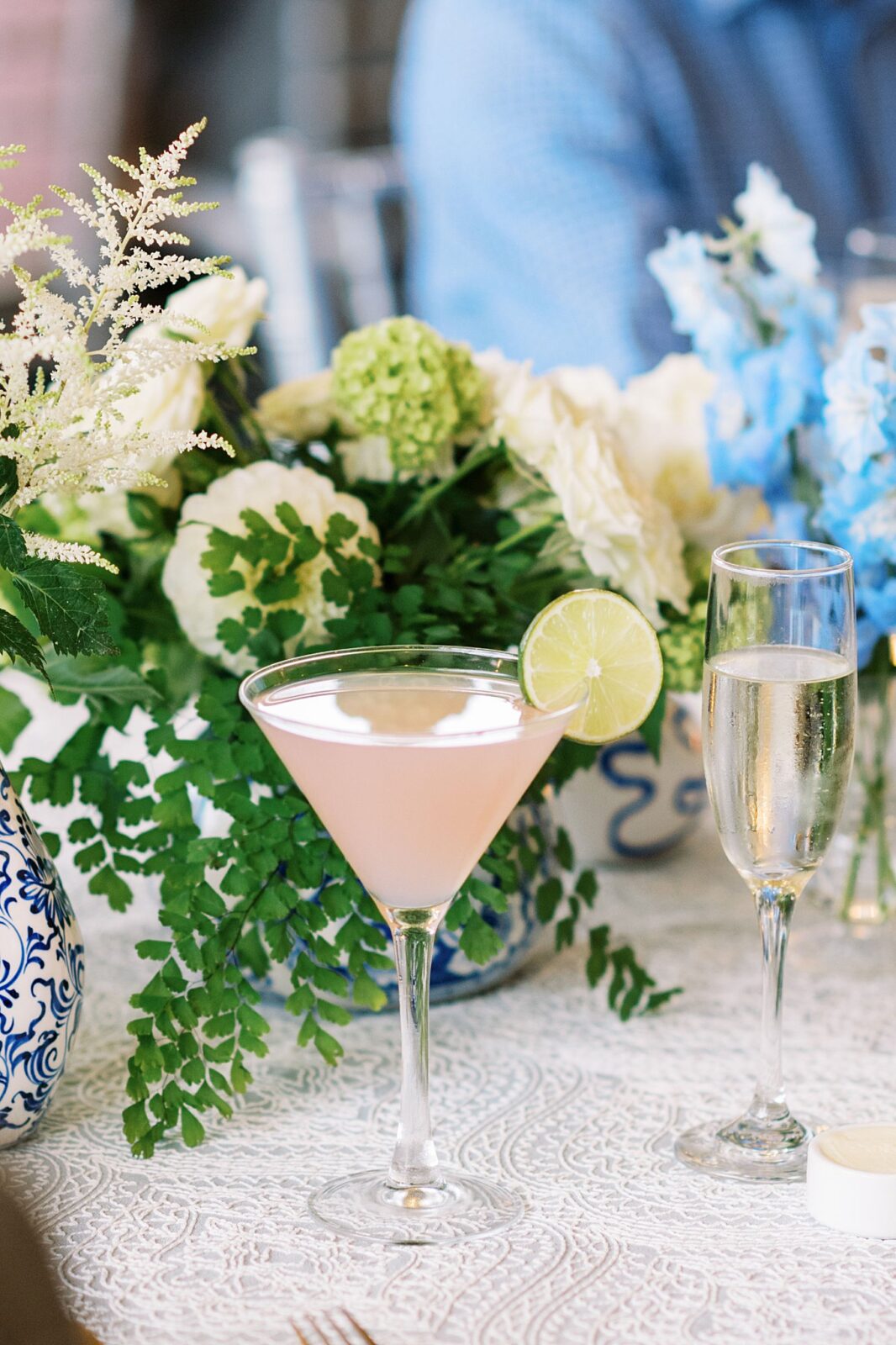 drinks sit on table at welcome party by Lynne Reznick Photography 