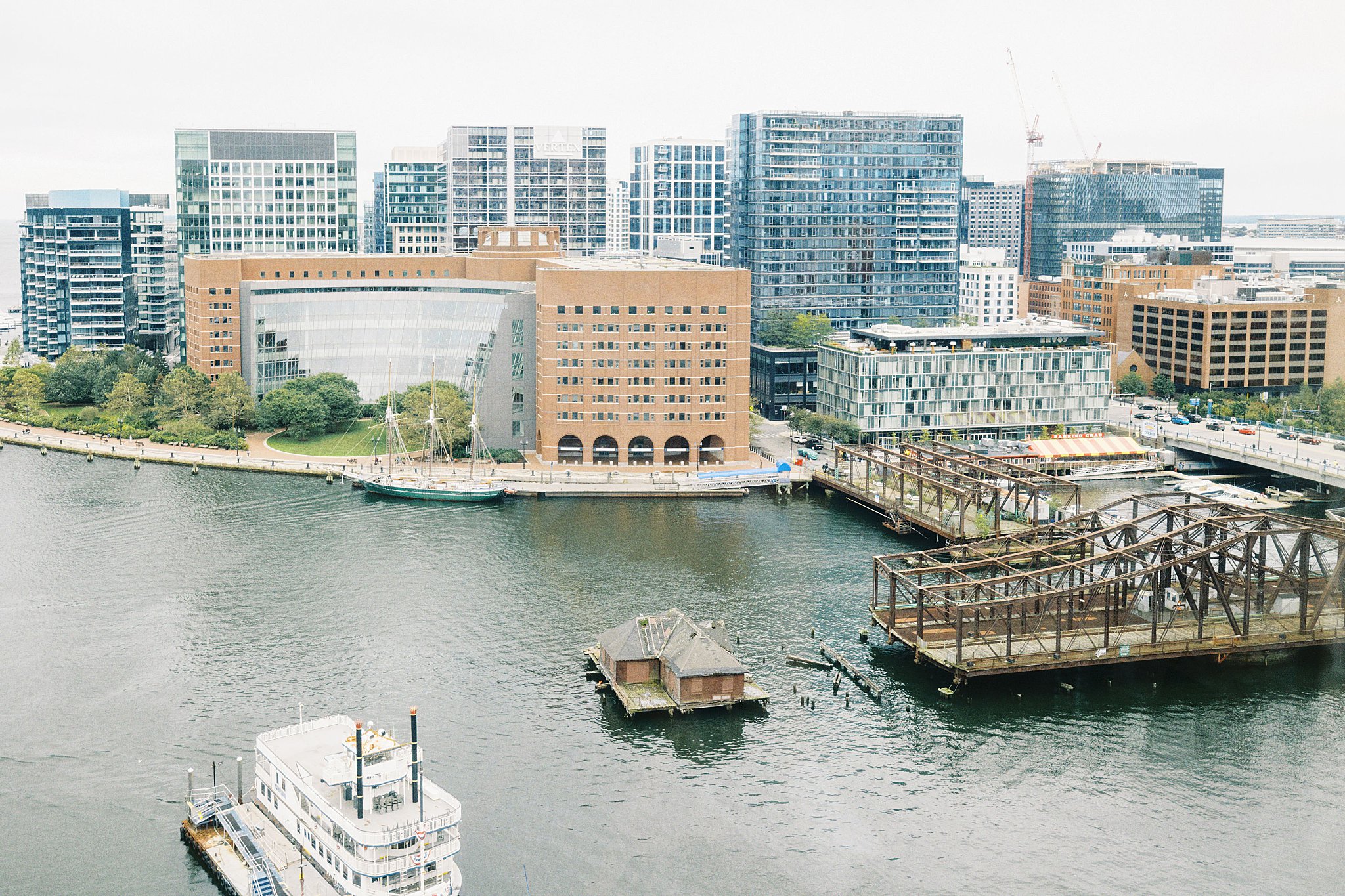 views of the water from Boston Harbor Hotel