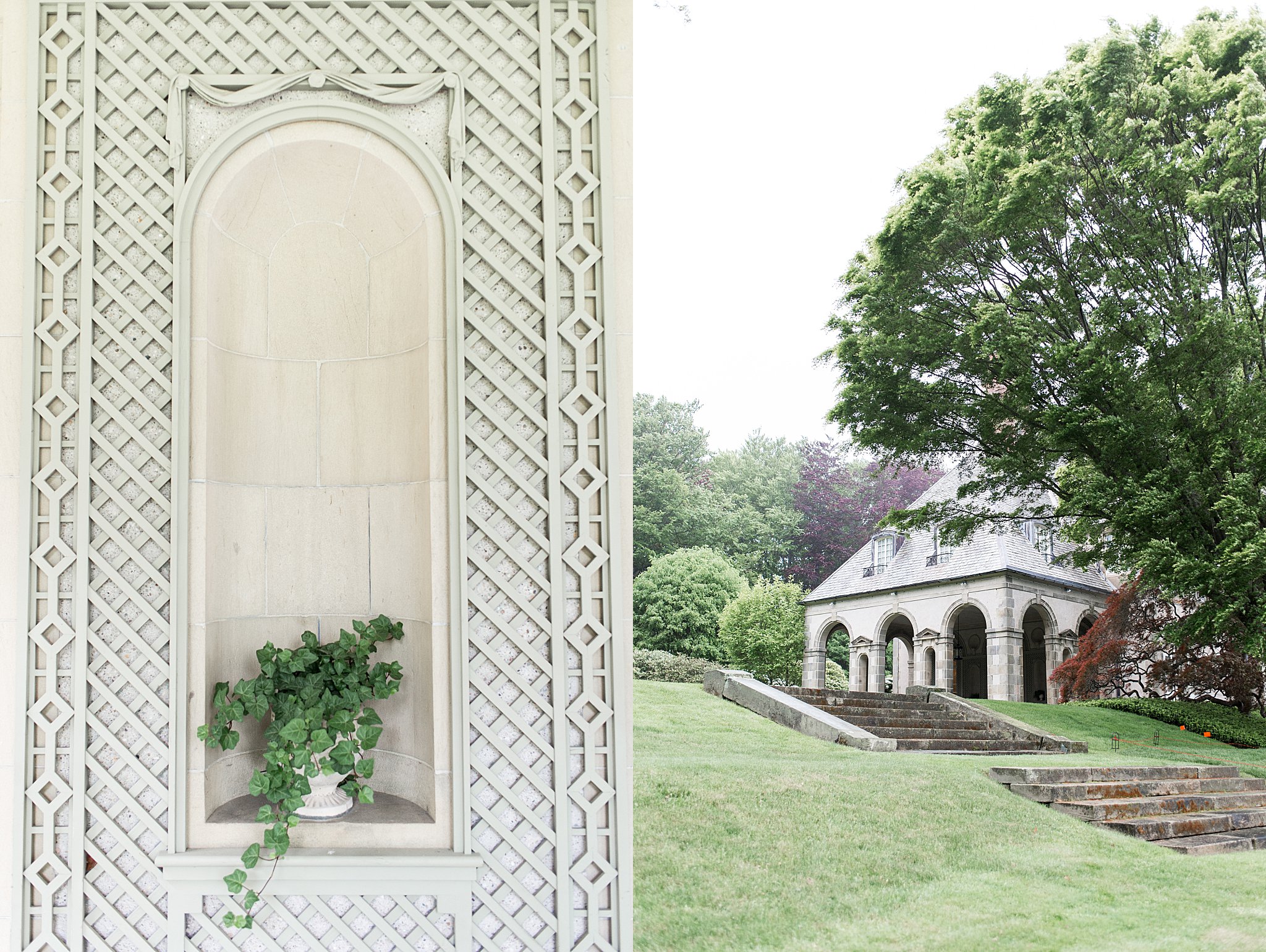 outdoor gardens featured in 8 European-inspired Wedding Venues in New England 