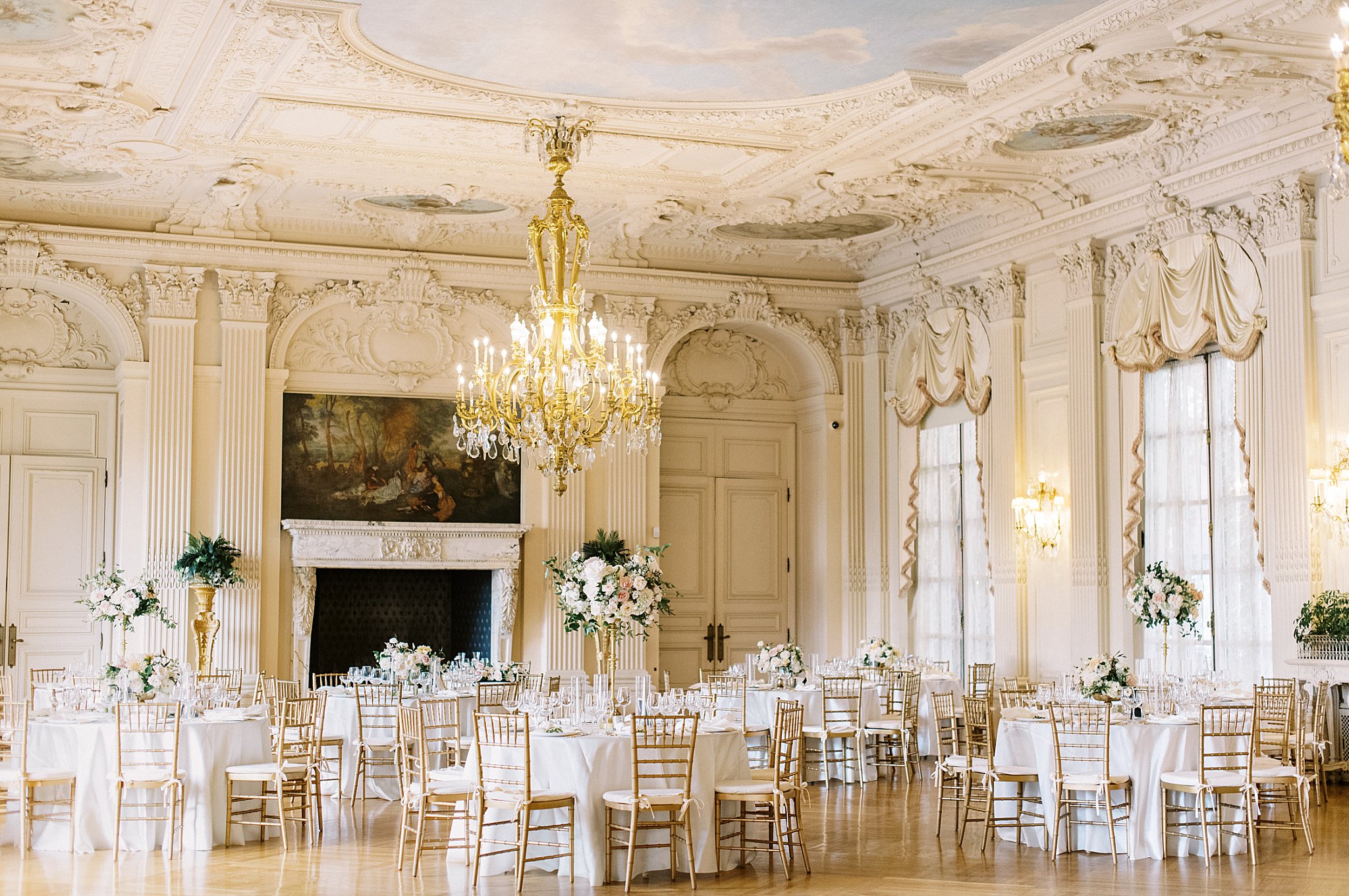 8 European-inspired Wedding Venues in New England includes place with grand ballroom 