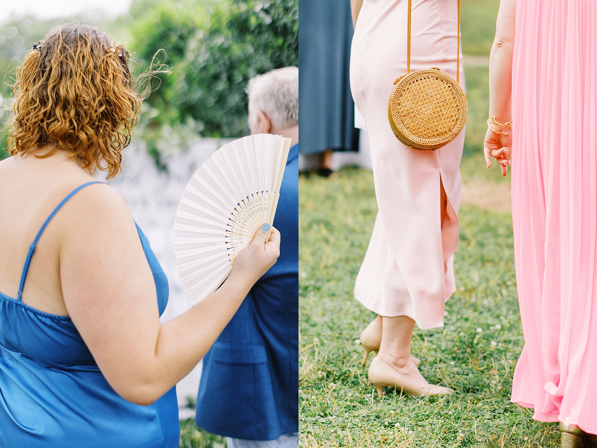 details of guests outfits and purses by Lynne Reznick Photography