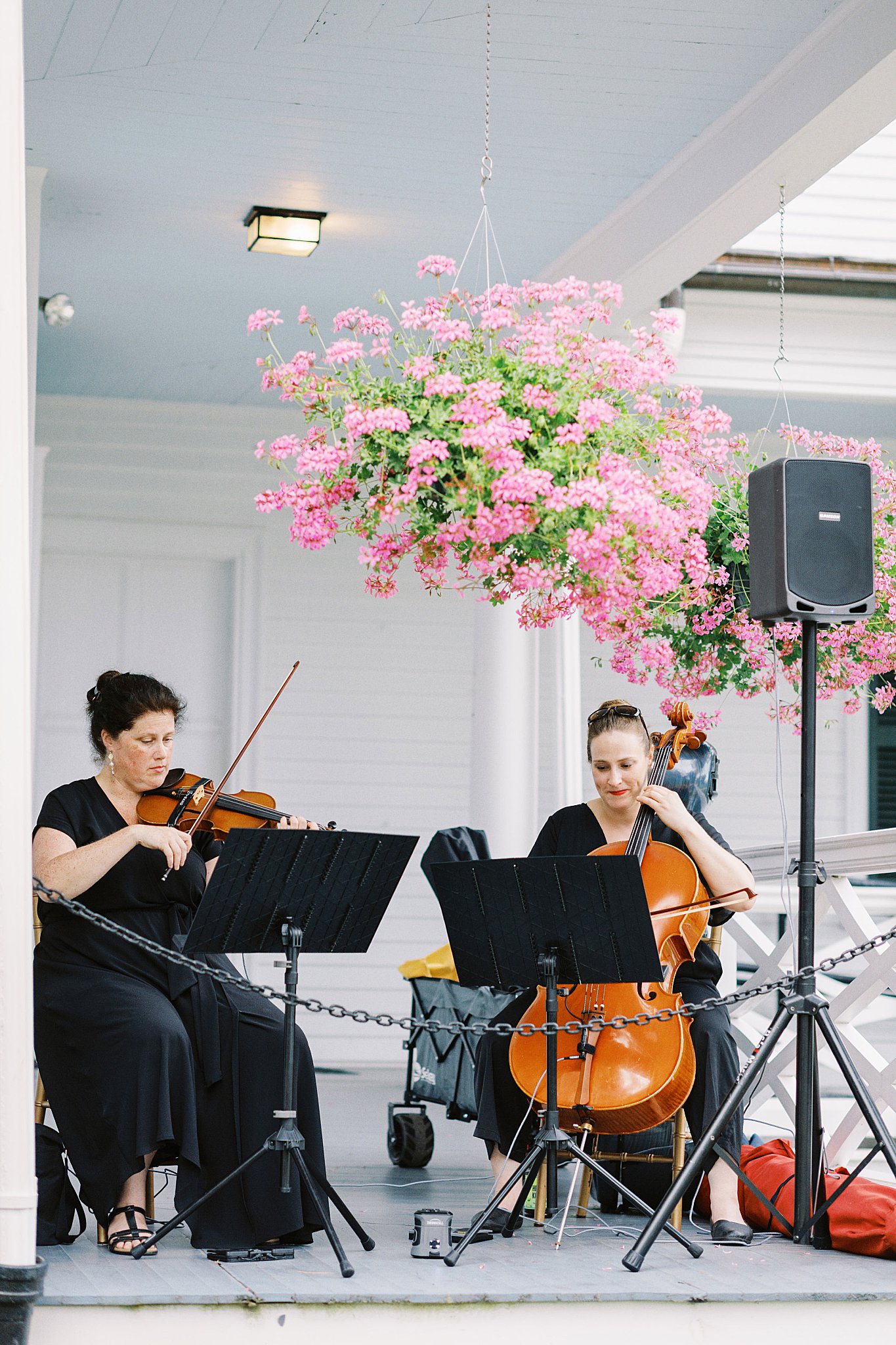 live band plays during reception by Lynne Reznick Photography