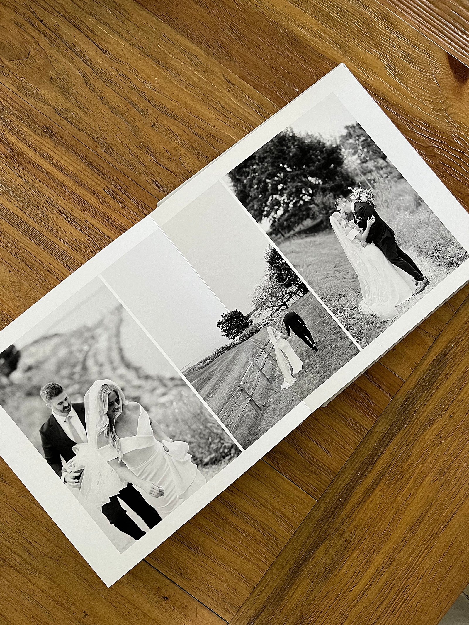 photos of bride and groom's big day in annual print & album sale