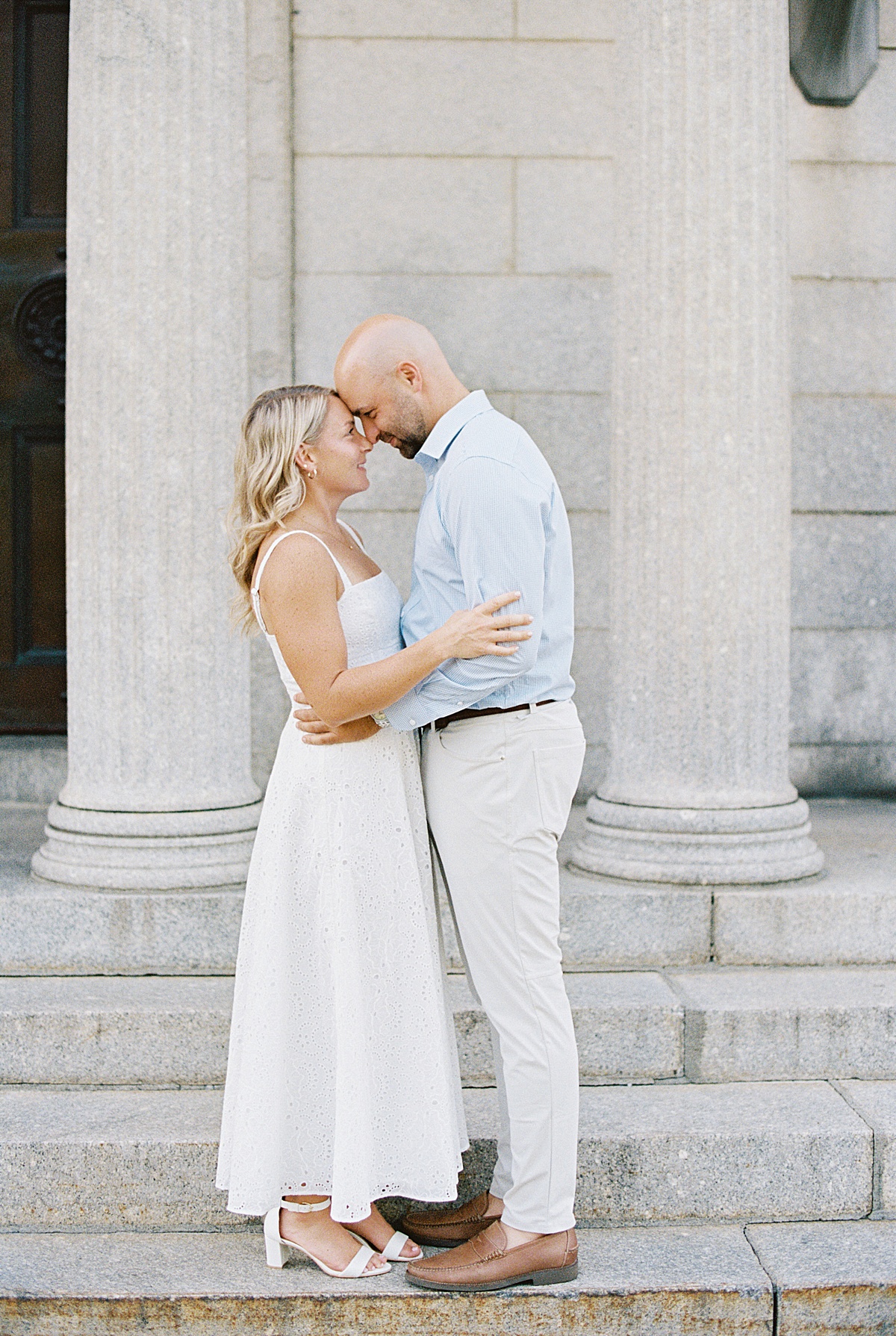 Couple hold each other close for Boston Wedding Photographer