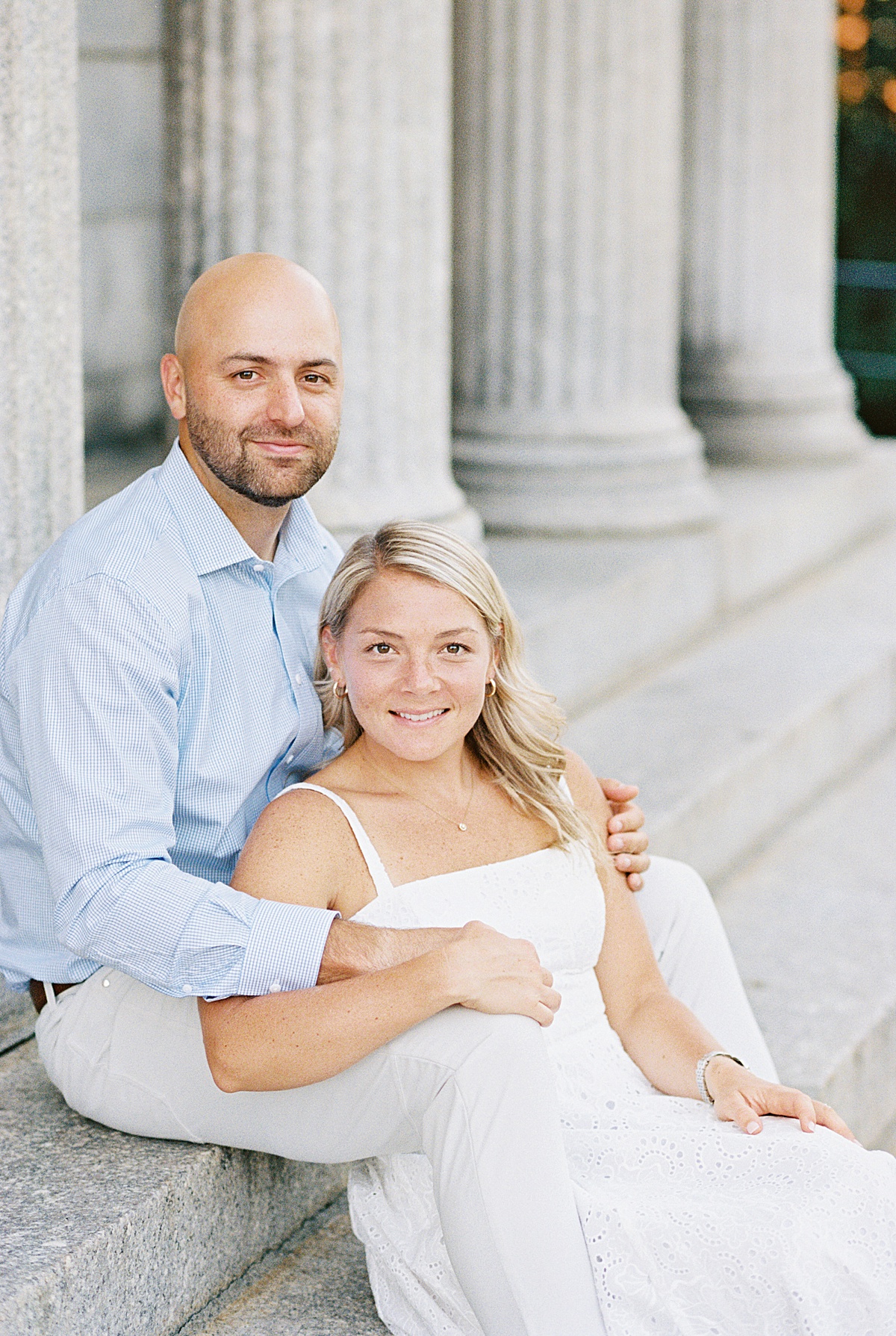 Man and woman share a big smile for Lynne Reznick Photography
