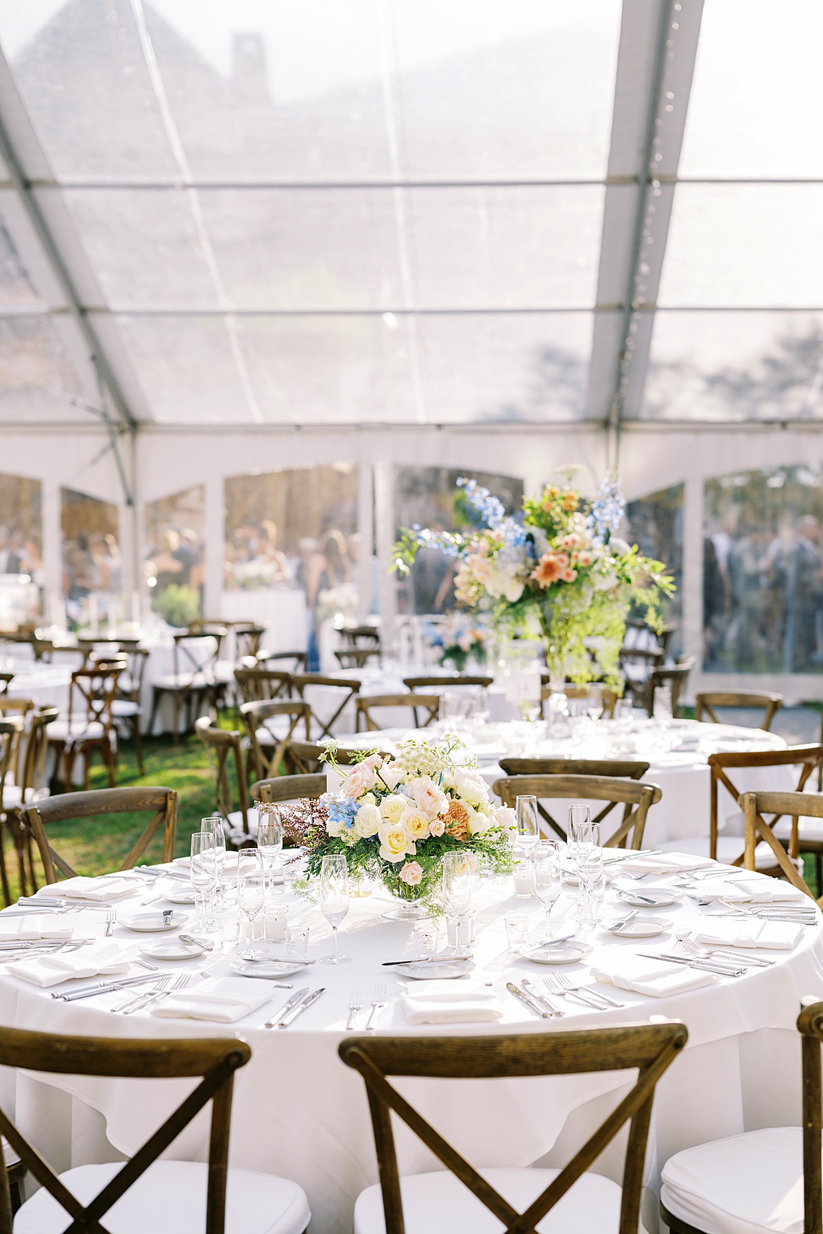 Wedding table settings by Boston Wedding Photographer