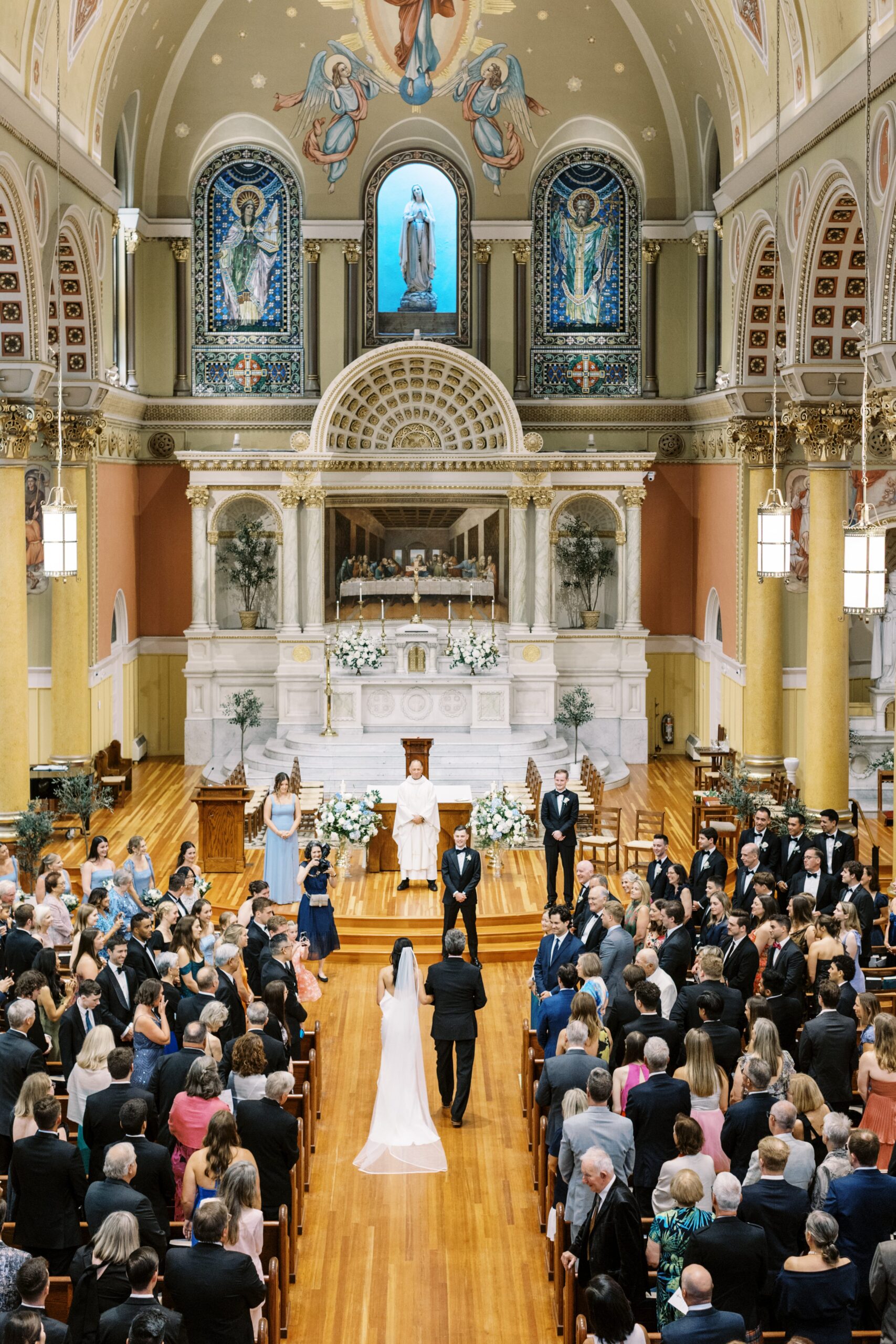 Boston wedding at St. Cecilia Church